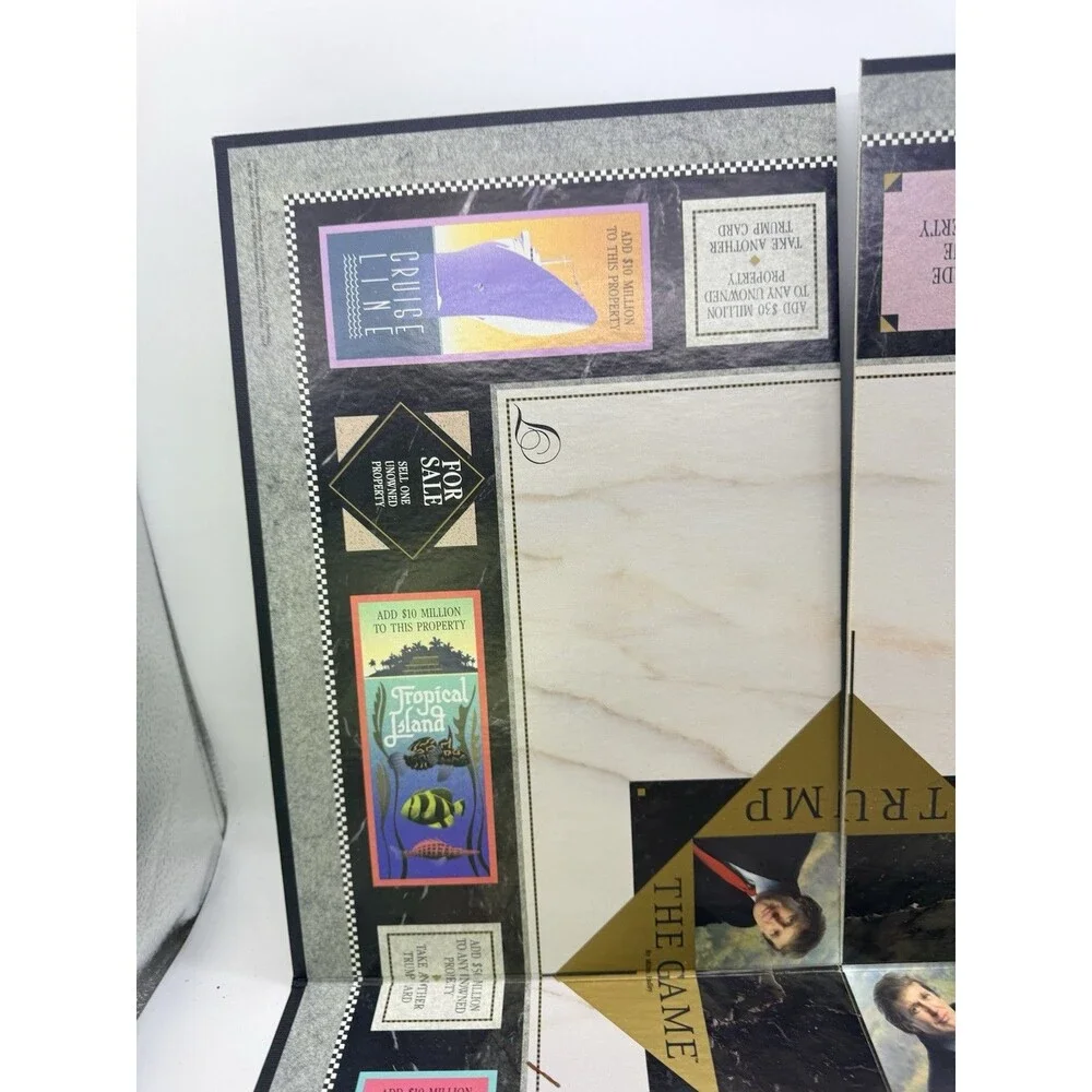 Vintage 1989 Milton Bradley TRUMP The Game Property Real Estate : Complete